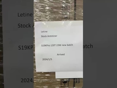 주식 Bitmain S19Kpro 120T 저전력 고하르스레이트 비트코인 아시크 마이너