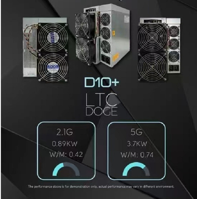 D10+ 5000M LTC 총독 Asic 광부 2100M 890W 더 낮은 소비 전력을 치세요
