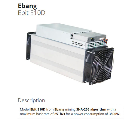 3500 와트 법인세차감전의 순이익 E10D 25T 이더넷 인터페이스 75 DB (데시벨) SHA-256