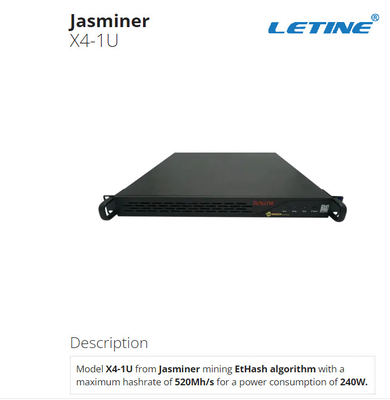 ETH 채굴기 Jas 광부 1200W 520Mh/S X4-1U