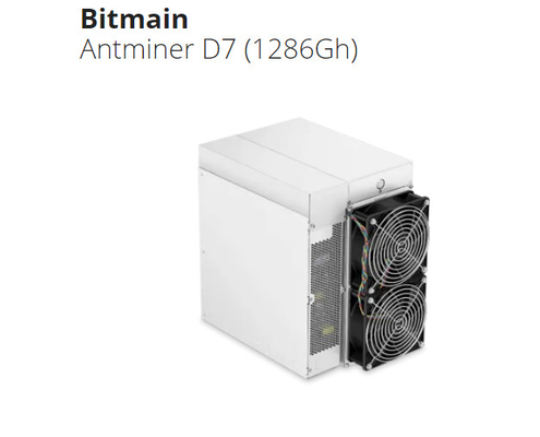 앤트미네르 D7 1286Gh BTC Asic 광부 X11 알고리즘 하시라테 1.286Th/S 3148W