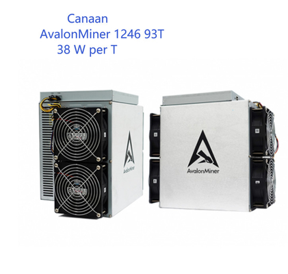Ｔ BTC Asic 광부 A1246 93T 당 1246년 93T 가나안 에바론미네르 SHA 256 알고리즘 38W