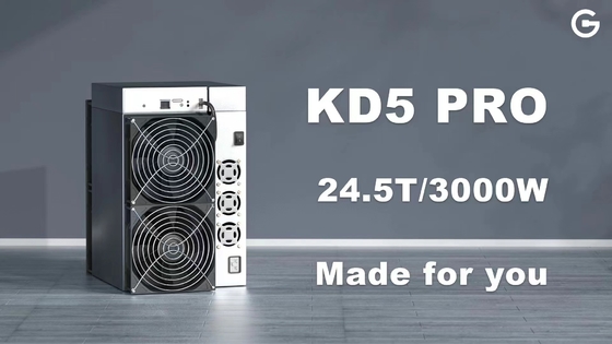 3000W 금 원자각 Asic 광부 레틴 금 원자각 KD5 프로 24.5TH/S KDA 동전 광부