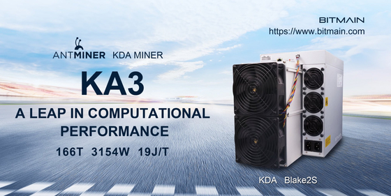 KDA 동전 광부를 냉각시키는 KA3 비트마인 Asic 앤트미네르 블레이크 2s 알고리즘 공중