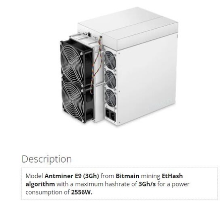 비트마인 Asic 앤트미네르 E9 3Gh/S 2556W 비트마인 앤트미네르 e9 수익성 에트하시 ETH ETC 가장 유리한 ASIC (원칩주문형 반도체)