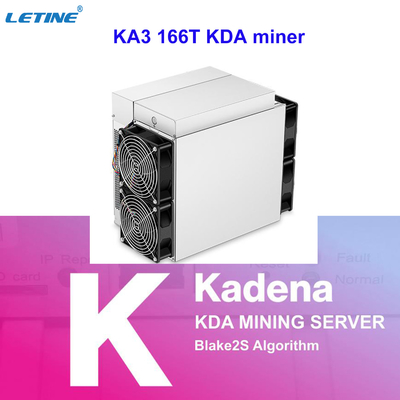 가장 강력한 앤트미네르 ka3 KDA Blake2S  공기-냉각 광부 166번째 이익 100USD 이상