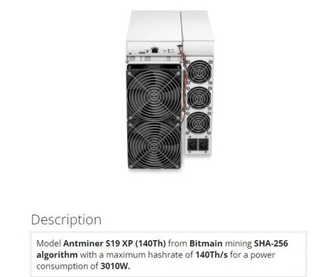이더넷 인터페이스 비트마인 BTC 광부 앤트미네르 S19 XP 블록 체인 광부 140번째명