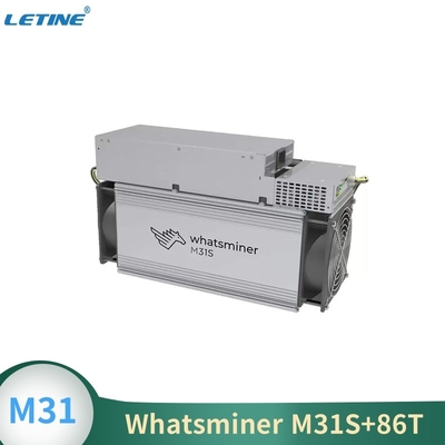 SHA 256 비타코인 채굴기 Asic 광부 위하트셰미네르 M31S+ 86T 84T 80T
