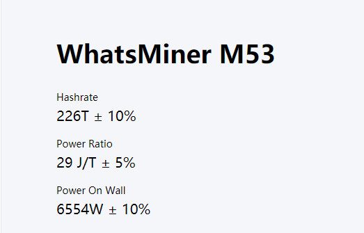 SHA-256 알고리즘 광부를 냉각시키는 위하트셰미네르 M53 수력전기 Asic 광부 물