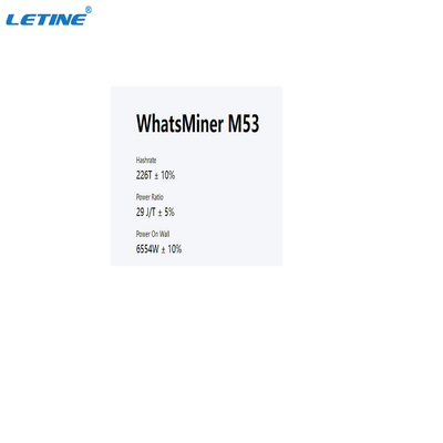 SHA-256 알고리즘 비트코인 광부 채굴기를 냉각시키는 M53 230T M53S 290T 위하트셰미네르 수력전기 광부 물