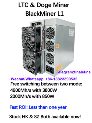 블랙미네르 L1 스크라이프트 채굴기 LTC 라이트코인 총독 광부 4900Mh 3800W