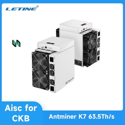 3080W Bitmain Asic Antminer K7 63.5Th Eaglesong 알고리즘 블록체인 채굴기
