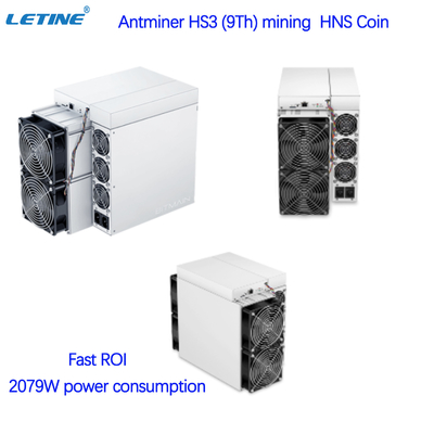 빨리 ROI HNS Asic 광부 비트마인 앤트미네르 HS3 9T 2079W Blake2B + SHA3 Algo