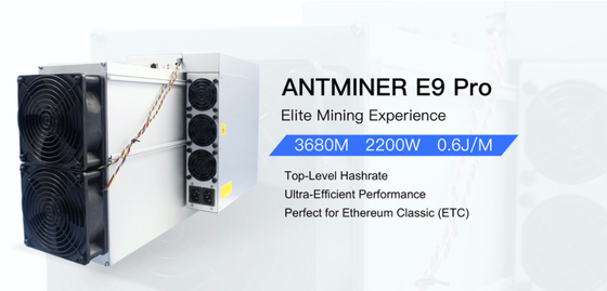 비트마인 앤트미네르 E9 프로 (3.68Gh) /s 2200W ETH Etc 에스더블유 ETF E9 프로 광부 비트마인 블록체인 광부