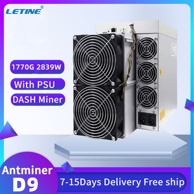 이더넷 인터페이스 비트마인 Asic 앤트미네르 D9 1770Gh X11 알고리즘 2839w