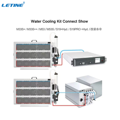 앤트미네르 위하트셰미네르를 위한 12KW 물 냉각 방사체 팬 물 냉각 서버