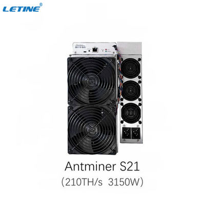 S21 200T 16J/T 비트메인 Asic Antminer 블록체인 비트코인 마이너 전력 소비 3550W