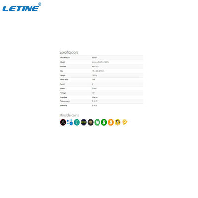 주식 Bitmain S19Kpro 120T 저전력 고하르스레이트 비트코인 아시크 마이너