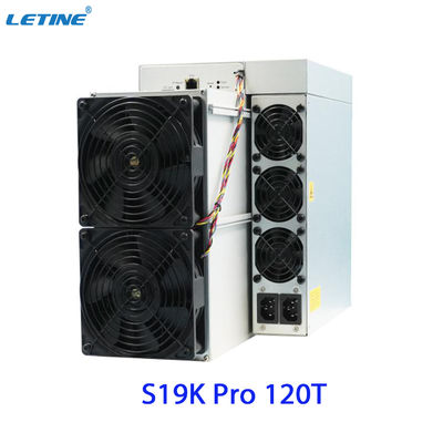 빠른 배송 Bitmain Asic Antminer S19K Pro 120T 23W 비트코인 광산 기계의 낮은 전력 소비