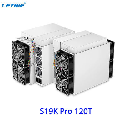 빠른 배송 Bitmain Asic Antminer S19K Pro 120T 23W 비트코인 광산 기계의 낮은 전력 소비