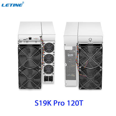 빠른 배송 Bitmain Asic Antminer S19K Pro 120T 23W 비트코인 광산 기계의 낮은 전력 소비