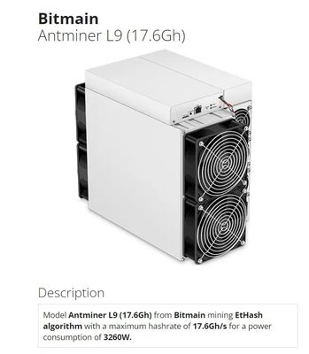 비트메인 아시크 앤트마이너 L9 16G 렛코인 도지 듀얼 마인 3360W L7 9050M 광산 기계