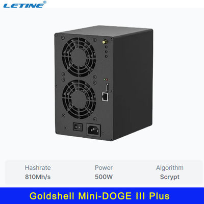 미니-DOGE III 플러스 골드셸 광산 알고리즘 810Mh/s 500W DG1 DG1+ L7 L9 LTC DOGE 광산