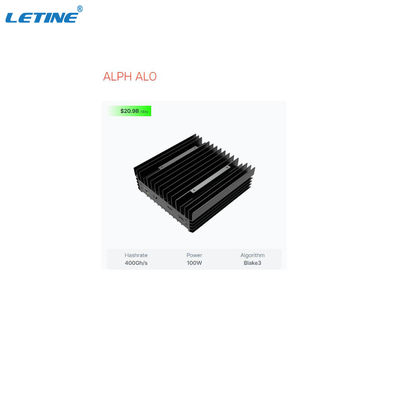 아이스리버 ALPH AL0 400GH/S 100W 알레피움 광산 기계 블레이크3 알고리즘 ALPH 코인