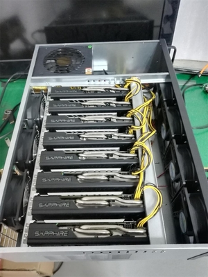 M08S 8GPU 마이닝 장비 마이닝 ETH LTC는 박스 8gpu를 채굴하는 XCH 동전을 독이코인
