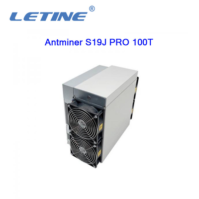 100번째 / Ｓ 광부의 비트마인 Asic 앤트미네르 S19J 프로 100T 3050W SHA-256 알고리즘 비트코인 채굴기 하시라테