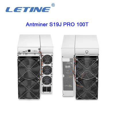 100번째 / Ｓ 광부의 비트마인 Asic 앤트미네르 S19J 프로 100T 3050W SHA-256 알고리즘 비트코인 채굴기 하시라테