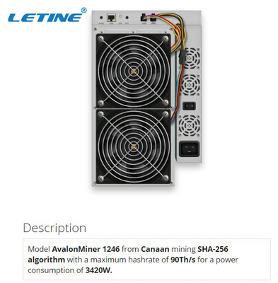 BTC 87T 90T 93T 아발론 A1246 85t SHA256 3420W 이더넷 인터페이스