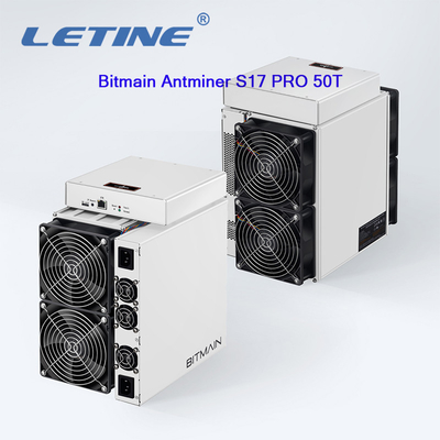 간접이 비트코인 S17 Asic 광부 앤트미네르 S17 프로 50t 1975W S17 76T SHA-256 암호화