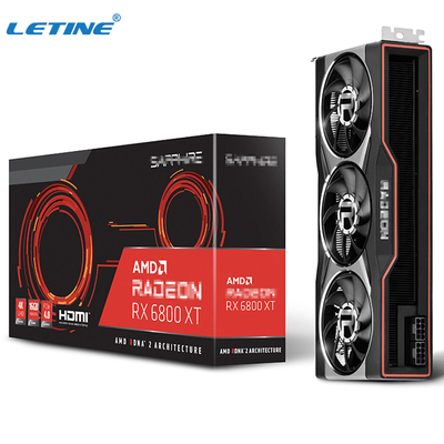 Gpu 마이닝 장비를 위한 그래픽 카드 AMD 라데온 Rx 6800 xt 16Gb 256 비트 69Mh/s ETH 하시라테 Rx 6900xt 6700xt 비디오 카드