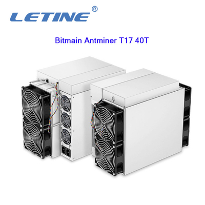 55 W/T를 채굴하는 비트마인 Asic 앤트미네르 SHA256 앤트미네르 T17 40T 7nm 2200W BTC 비트코인