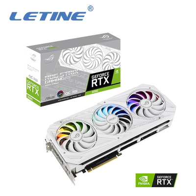 24GB GDDR6X 1890 마하즈 지지와 높은 하시라테 ROG-STRIX-RTX3090-O24G-WHITE 그래픽 카드는 과다한 클럭 수를 설정합니다