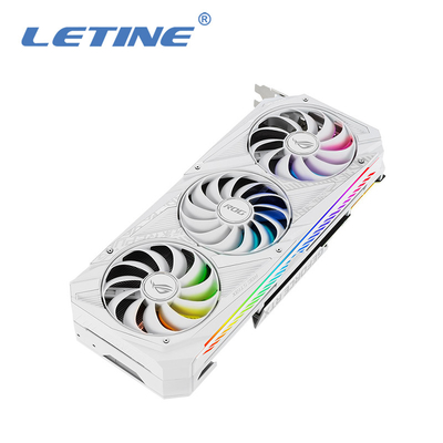 24GB GDDR6X 1890 마하즈 지지와 높은 하시라테 ROG-STRIX-RTX3090-O24G-WHITE 그래픽 카드는 과다한 클럭 수를 설정합니다