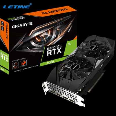 192 비트 12GB 엔비디아 지포스 르트스 2060 그래픽 카드 GDDR6 2060S 채굴기 ETH 등