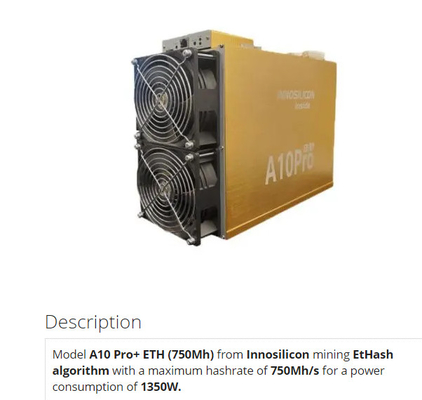 750Mh 720Mh 이실린콘 Asic 광부 A10 Pro+ 8g 7g 6g 5g
