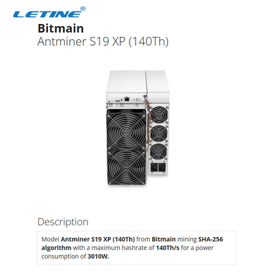 S19 XP 140번째 3100W 비트마인 Asic 앤트미네르 높하시라테 75 DB (데시벨)