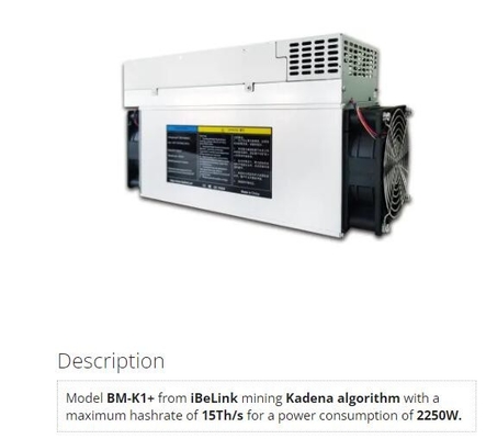 CKB KDA 이베링크 광부 BM-K1+ 15Th/S K1 블레이크 2s-Kadena 알고리즘