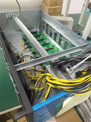 3000W Psu 장비 마이닝 6 GPU 70 밀리미터 피코이에 거리 DDR3 Ram 4GB