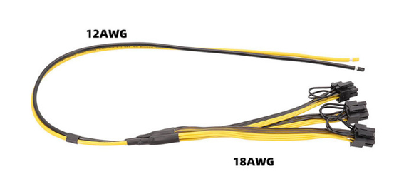 12AWG 18AWG GPU 마이닝 케이블