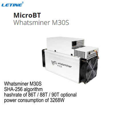 SHA 256 Asic 비트코인 광부 마이크로브트 위하트셰미네르 M30S 90T 88T 86T 84T 비밀당원 채굴기