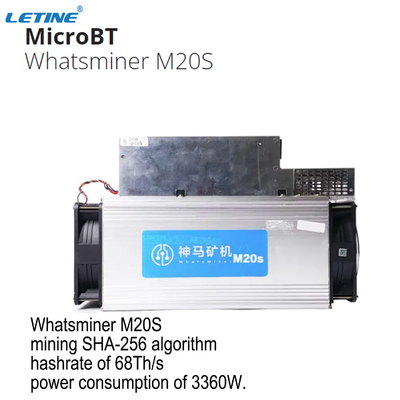 사용된 SHA-256 BTC 블록체인 광부들 마이크로브트 위하트셰미네르 M20S 비트 동전 광부 68T 70T명
