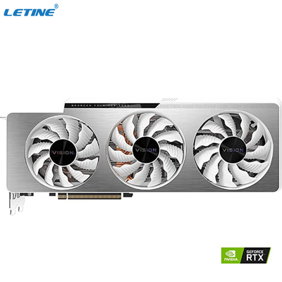 게임하기 위한 LHR Nvidia 그래픽 카드 기가바이트 지포스 RTX 3080 비전 OC 10G 그래픽 카드