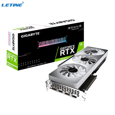 은색 광부 그래픽 카드 기가바이트 지포스 RTX 3070 Ti 비전 OC 8G 르트스 3070 그래픽 카드