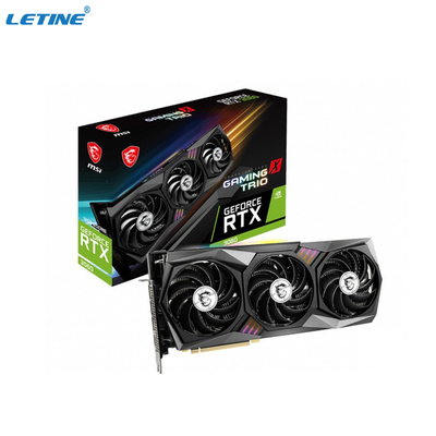 1852MHz LHR 그래픽 카드 VGA 3060 그래픽 카드 MSI 지포스 RTX 3060 게임 Ｘ 트리오 12G