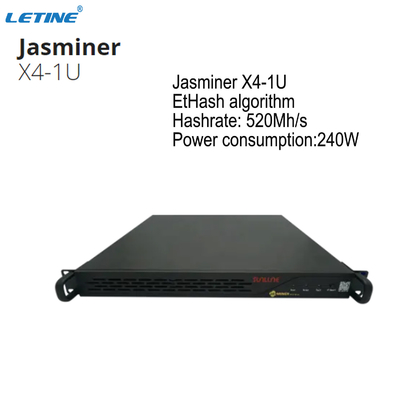 기계 자스미네르 X4 이더음 광부를 1U 520MH 240W명 채굴하는 에트하시 ETH ETC Asic