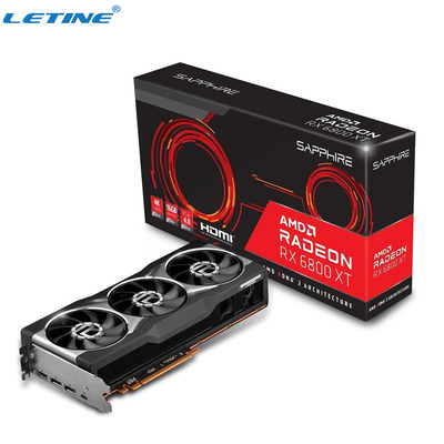 Gpu 마이닝 장비를 위한 사파이어 빛 RX 6800 광부 그래픽 카드 61M 하시라테